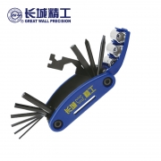 长城精工 CC338114 14合1多功能组合折式内六角扳手组套（单位：套）