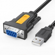 绿联 UGREEN USB转串口DB9 RS-232公对母线 20201 1.5米