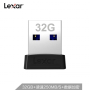 雷克沙 LJDS47-32GABBK 32GB USB3.1 读速250MB/s 塑料 U盘 黑色