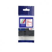 彩标 标签色带 TZe-262 36mm (白底红字) 1.00 盒/个