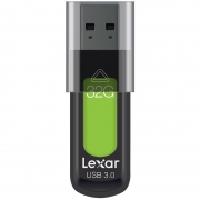 雷克沙 LJDS57-32GABGN 32GB USB3.0 内含加密软件 U盘 黑绿