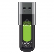 雷克沙 LJDS57-64GABGN 64GB USB3.0 内含加密软件 U盘 黑绿