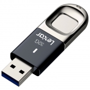 雷克沙 LJDF35-32GBAP 32G USB3.0 金属指纹加密 U盘 银黑