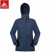 极地（onepolar）户外冲锋衣女士三合一防水透气登山服两件套 D184091409W（单位：件）