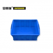 安赛瑞 10102 加厚型塑料物流周转箱（一个装）蓝色 外尺寸510×350×235mm 可堆周转箱 收纳箱（计价单位：个）
