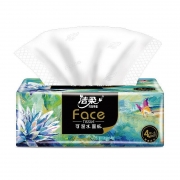 洁柔 油画Face 抽纸 加厚4层80抽面巾纸*10包 (2020艺术系列)柔软亲肤可湿水（计价单位：提）