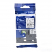 兄弟 Xiongdi TZe-135 标签色带 12mm 透明底白字 覆膜  适用所有PT系列 计价单位:个