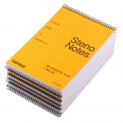 渡边 Gambol 螺旋装订笔记本 S6090 6*9 （橙黄色） 80页/本 6本/封