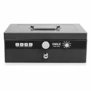 益而高 Eagle 金属手提金库 8868 （黑色）