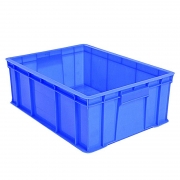 麦思格测（MASIGECE）MSGC-343 塑料周转箱 全新加厚PE料物料可带盖 3号箱 规格：343*268*126mm 蓝色 （单位：个）