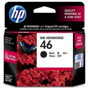 惠普(HP)46（CZ637AA)原装墨盒(适用hp deskjet 2020hc/2520hc/2529/2029/4729打印机)黑色墨盒 （计价单位：支）