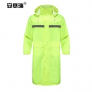 安赛瑞 户外反光连体雨衣 长款连帽徒步雨披户外骑行保安巡逻执勤雨衣雨具 170 360005荧光黄(单位：件)