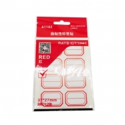 欧标 A1162 自粘性标贴 27*37mm 8枚/12张 12张/本 25本/包（计价单位：本） 红色 A1162 红色