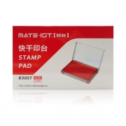 欧标 B3007 矩形特制速干印台 13.5*8.5*2CM 透明外壳（计价单位：个） 红色 红色 B3007 矩形