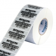 欣码 SINMARK PET6040 PET哑银标签纸 不干胶 防水防油 40mm*60mm 单排 950张/卷 适用于T-4503E CP-2140L条码打印机 计价单位:卷