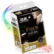 洁柔 C&amp;S JR060-01 可湿水抽取式纸巾 3层150抽 3包/提 古龙水香 计价单位:提