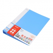 晨光 新锐派资料册 ADM95099 A4 80页 PP材质 带外壳 255*310*51mm （计价单位： 个 ） 蓝色