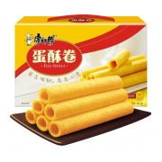康师傅 蛋酥卷鸡蛋卷营养早餐办公室休闲零食小吃饼干蛋糕点心香浓奶油味384g
