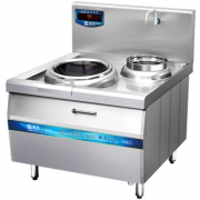 圣托 Shentop 商用电磁炉 STC-C1000C  商用饭店用 食堂大功率凹面电炒炉 8kW/15kW单头单尾小炒炉
