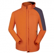 富绅 运动夹克男女三合一秋冬季加厚保暖两件套防寒登山服    FSCFY5101-4 S-3XL (橙色)