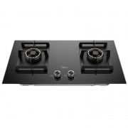 美的 Midea JZY-Q67 燃气灶  两用双灶 钢化玻璃 液化气 5.0KW  计价单位:台