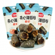 海 40g 夹心海苔卷 脆虾味 40g*3包 计价单位:组