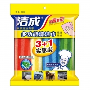 洁成 清洁毛巾 40*40CM*3/条 聚酯纤维