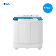 海尔 Haier XPB120-899S 涡轮洗衣机  大容量家用双缸 半自动 12公斤 白色 计价单位:台