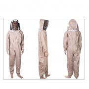 朗固0261-9901防蜂服I全封闭式防护服养蜂用工具 防蜂保护服浅褐色1套（计价单位：套）