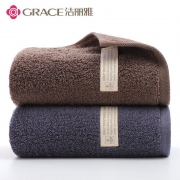 洁丽雅(Grace) 超柔无捻毛巾 W0369 规格：72*34cm 95g 材质：100%棉