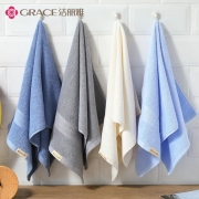 洁丽雅(Grace) 素色缎档毛巾 W0355 规格：34*72cm 100g 材质：100%棉