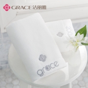 洁丽雅(Grace) 毛巾 8642 特柔纯白 80*36cm 110g