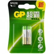 超霸 碱性电池 GP25A-2IL2 9号 25A 2粒/卡