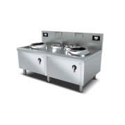 乐创 LECON LC-J-SXC12D 商用电磁灶 双头双尾   2000*1100*1200mm 计价单位:台