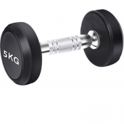 军霞 JX JX-5022 包胶圆形哑铃 单只5kg 共两只 计价单位:对