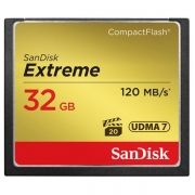 闪迪(SanDisk)至尊极速 CF卡 SDCFXSB-032G-Z46 32GB 读速120MB/s 写速85MB/s 至尊极速存储卡 UDMA7 金色