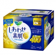 花王(KAO)乐而雅 F透气棉柔纤巧超特长夜用护翼型进口卫生巾 40cm*7片 （计价单位：包）