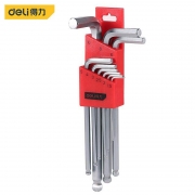 得力工具 DL2269/S2长型球头内六角扳手1.5-10（mm）（单位：套）