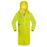 谋福 8019 连体风衣款雨衣 3XL-180  荧光黄(单位：件）