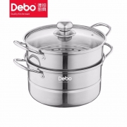 德铂/Debo DEP-722蒸锅26cm 不锈钢二层 （单位：个）