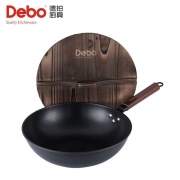 德铂/Debo DEP-707 彼特物理不粘炒锅无涂层 32cm（单位：个）