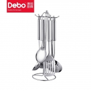 德铂/Debo DEP-22烹饪七件套不锈钢 锅铲汤勺漏勺饭勺七件套（单位：套）