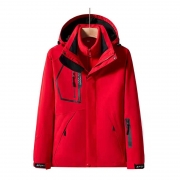 盾邦 冲锋衣 DB-1266 M/L/XL/2XL/3XL/4XL/5XL 面料成分100%聚酯纤维 男女款通用 红色