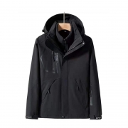 盾邦 冲锋衣 DB-1266 M/L/XL/2XL/3XL/4XL/5XL 面料成分100%聚酯纤维 男女款通用 黑色