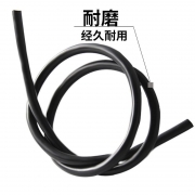 富密 黑色氟胶条实心密封圆条耐高温防水耐油腐蚀无异味O型条橡胶条 氟胶10mm/一米
