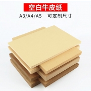 ST/盛泰档案100张 a4空白牛皮纸 卷皮 130g木浆原纸封面纸 凭证封皮