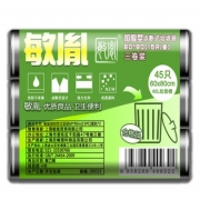敏胤MYL-6605可降解分类垃圾袋干垃圾黑色60*80cm 15只*3卷/组 (单位：组)