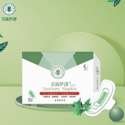 艾尚伊护 6片装/盒 卫生巾 275mm夜用 艾叶芯负离子抑菌超薄透气 （单位：盒）