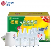 榄菊 电蚊香液4瓶200晚+加热器