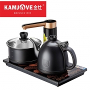 金灶（KAMJOVE）全自动上水电热水壶 电茶壶茶具 全智能电茶炉烧水壶茶具 家用热水壶 茶台烧水壶 K9黑色版